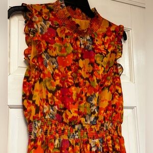J. Crew Vibrant Floral Midi Dress